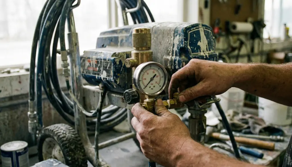 วิธีป้องกันแรงดันเครื่องพ่นสีตก