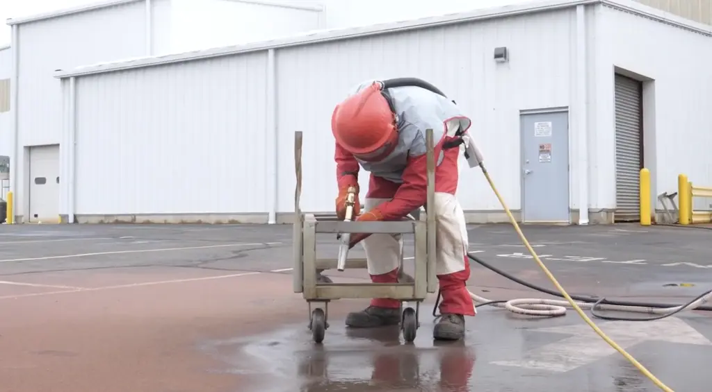 การเลือกวัสดุและอุปกรณ์พ่นทราย