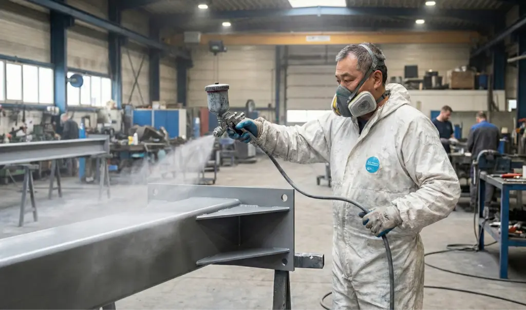 การใช้เครื่องพ่นสีสำหรับงานพ่นสี epoxy