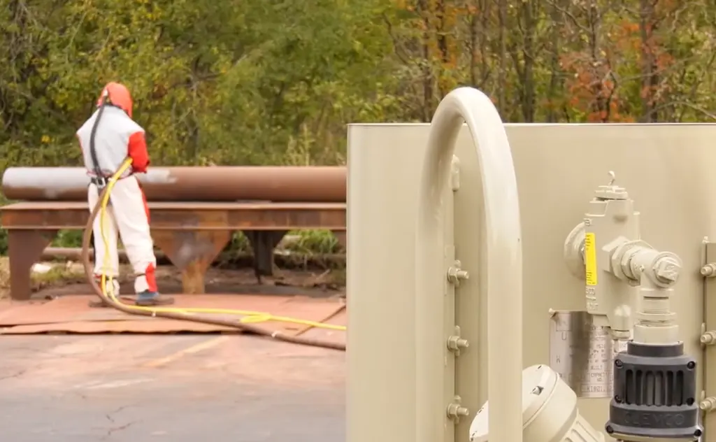 เครื่องพ่นทรายระบบ pressure