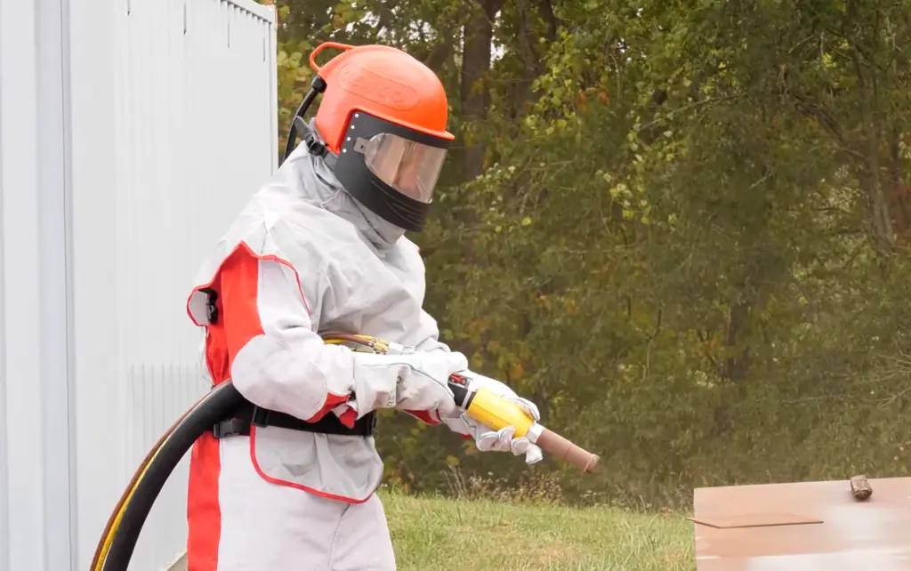 ระบบพ่นทรายที่ใช้งานในปัจจุบัน